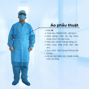 Áo phẫu thuật size 1