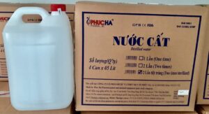 Nước cất 2 lần tiệt trùng